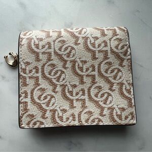 Coach Tan Leather Snap Wallet